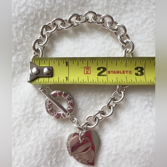 Tiffany & Co. Silver Double Hearts Toggle Bracelet - Picture 7 of 7
